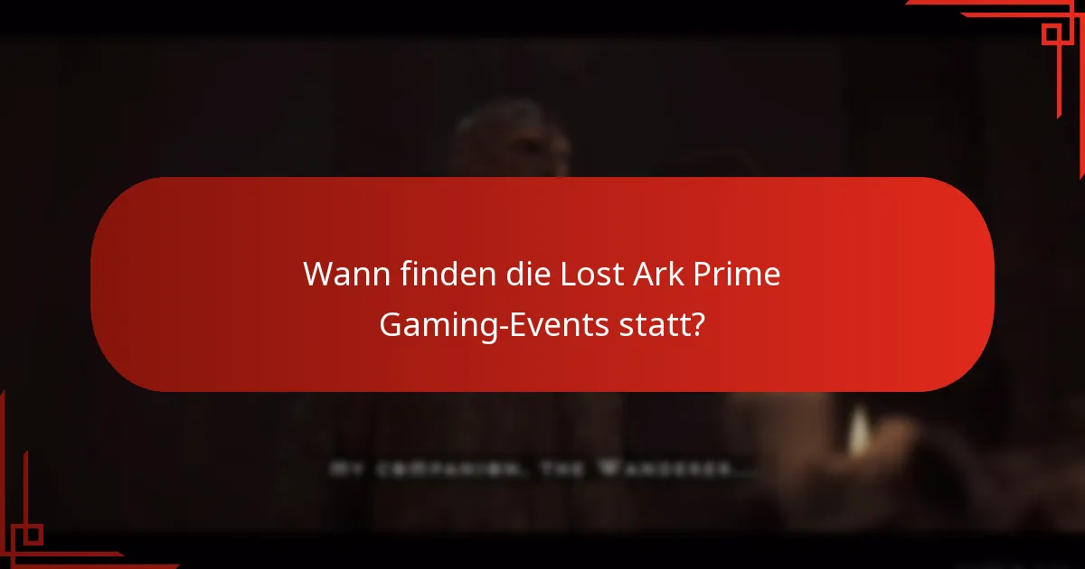 Welche Belohnungen können Spieler aus den Lost Ark Prime Gaming-Events verdienen?