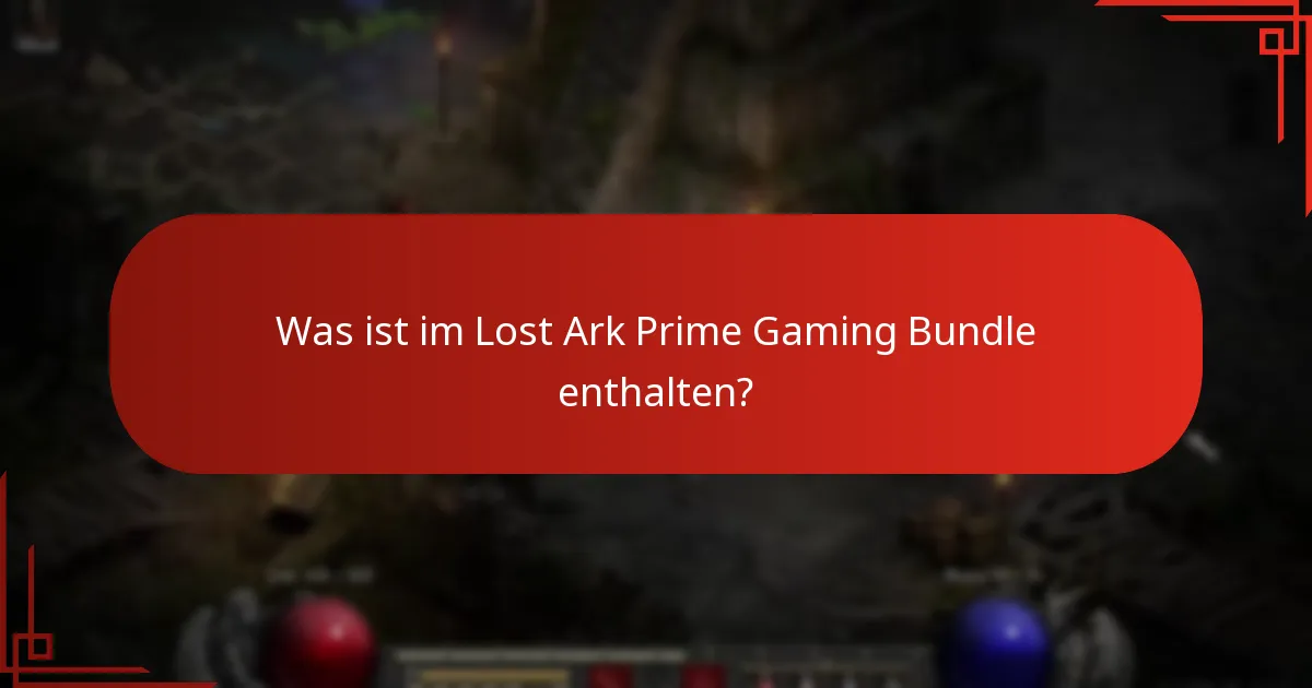 Wie kann ich das Lost Ark Prime Gaming Bundle einlösen?