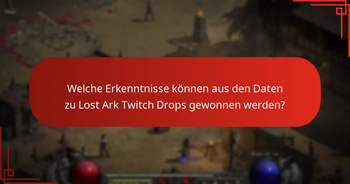 Welche Statistiken sind für Lost Ark Twitch Drops verfügbar?