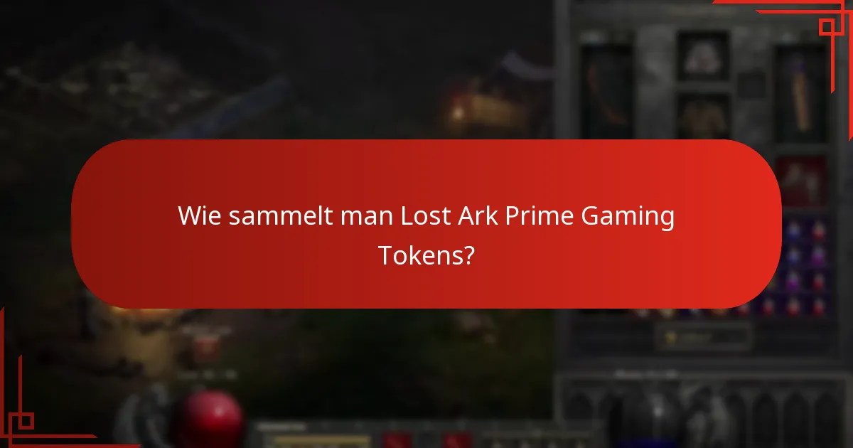 Welche Aktionen sind für Lost Ark Prime Gaming Tokens verfügbar?